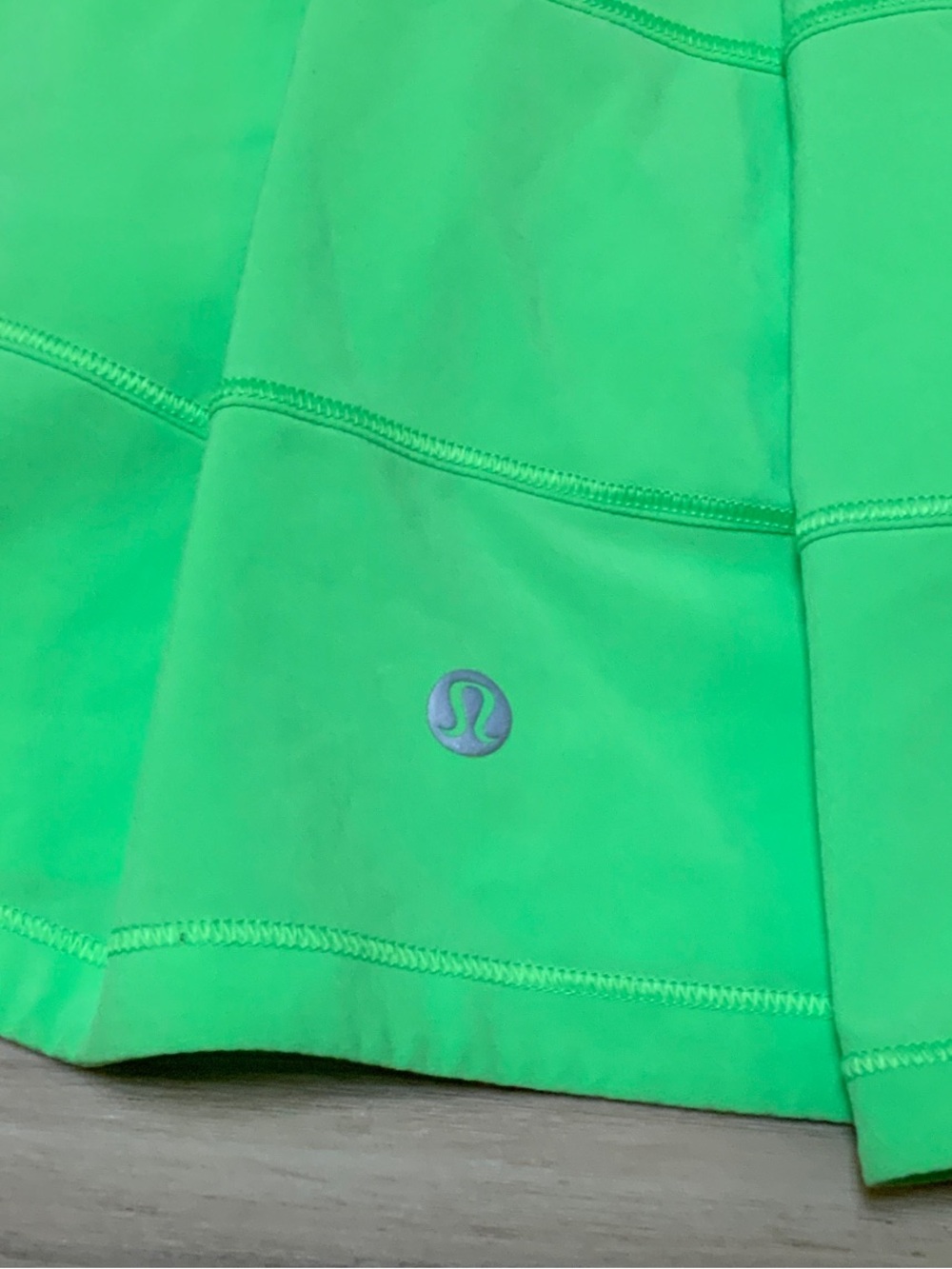 lululemon athletica Neon Green Skirt with Built-in Shorts - Picture 3 of 7